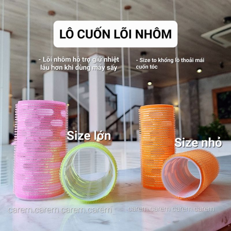 Lô uốn mái bay, uốn tóc giữ nhiệt bigsize salon chuyên dùng caremcarem