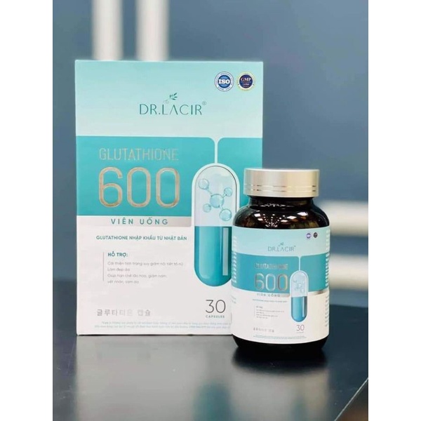 Viên uống trắng da Glutathione 600 + Glutathione Plus, Trắng da, giảm nám tàn nhang, cải thiện sinh lý nội tiết tố nữ