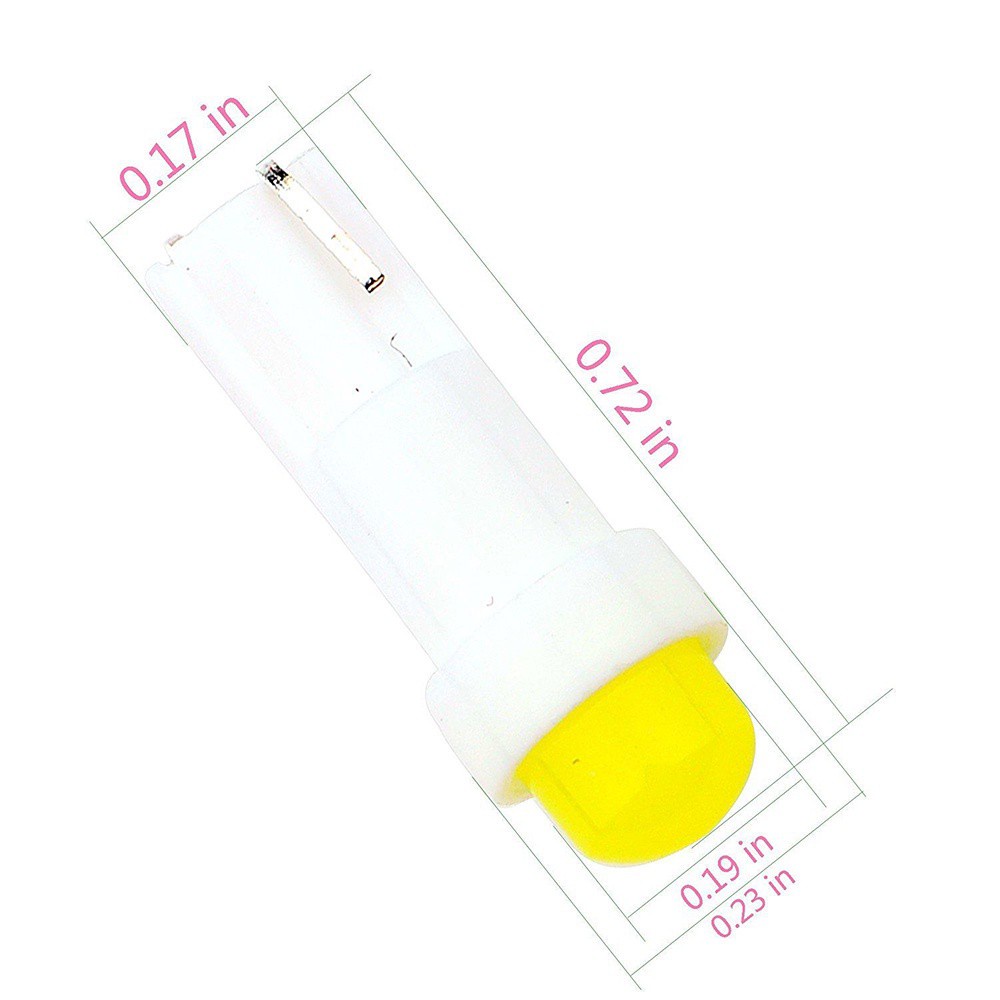 Set 10 / 20 Đèn Led T5 12v 1 Bóng Nhiều Màu Sắc Chuyên Dụng Cho Bảng Điều Khiển Xe Hơi