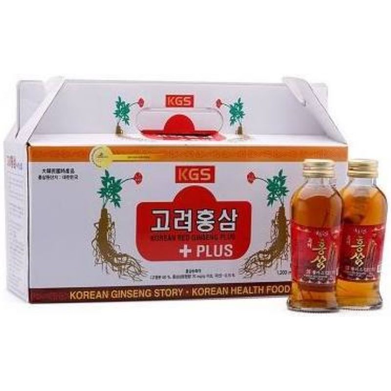 Nước uống hồng sâm có củ KGS cao cấp Hàn Quốc 120mlx10chai