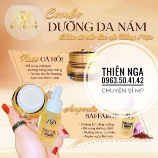 Combo face cá hồi dna collagen và tinh chất saffron chính hãng công ty