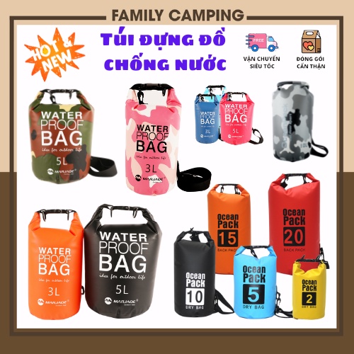 Túi chống nước, túi đựng đồ chuyên dụng cho các hoạt động thể thao dưới nước, đi biển, Cắm trại [có ảnh và video]