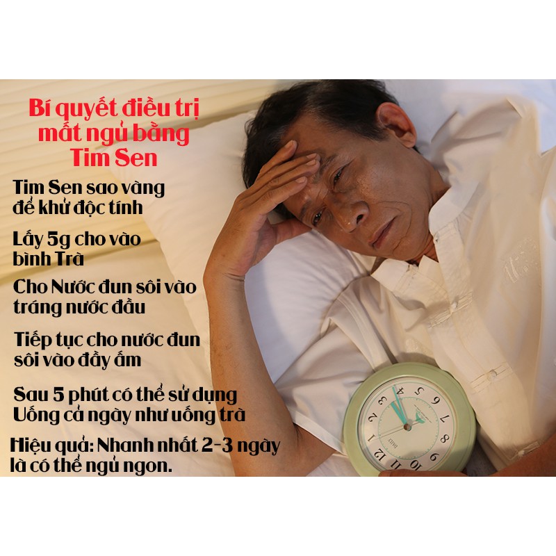 Trà Tâm Sen  Sấy Khô 100gr Loại Đẹp Giúp Ngủ Ngon Thanh Nhiệt