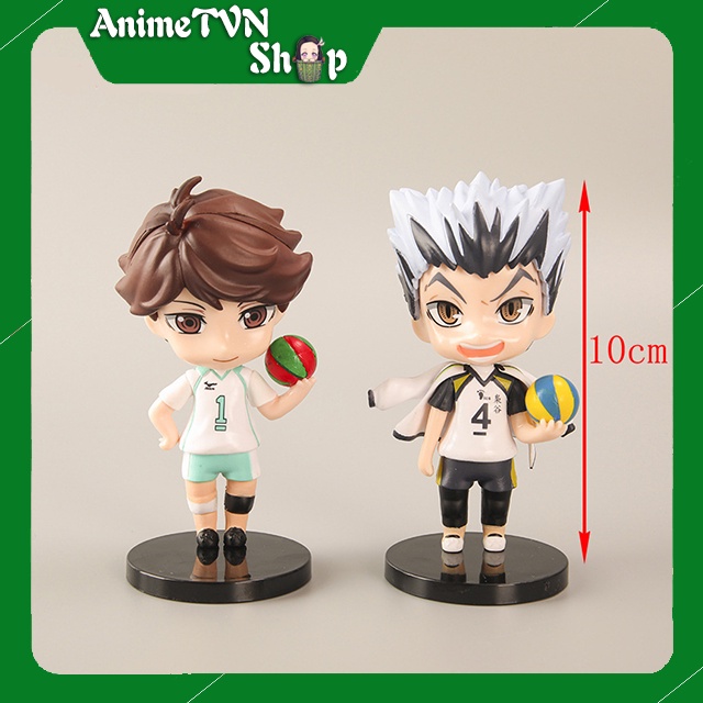 (Có lẻ) Set Combo 8 Mô hình nhựa Fingure Anime Manga Haikyuu!! (Vua bóng chuyền) - Chibi dễ thương