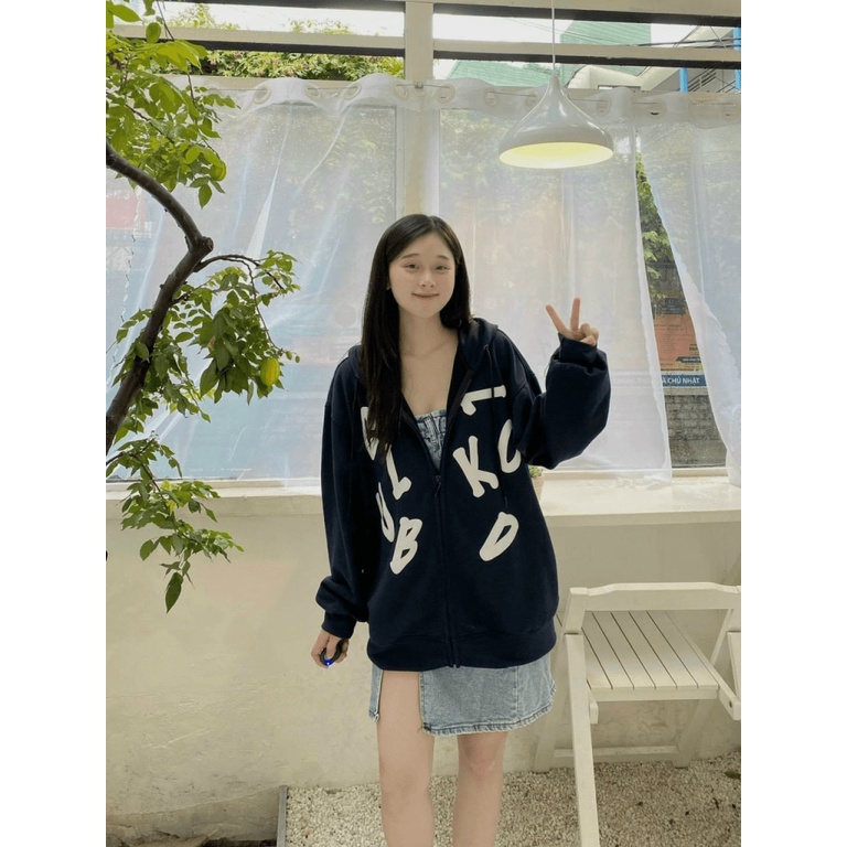 (Free Ship) Áo Khoác Hoodie Nam Nữ Có Dây Kéo Họa Tiết Nỗi Siêu Xinh Siêu Cute VLTN Shop