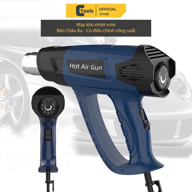Máy khò nhiệt cầm tay mini hàng xuất Châu Âu công suất 2000W