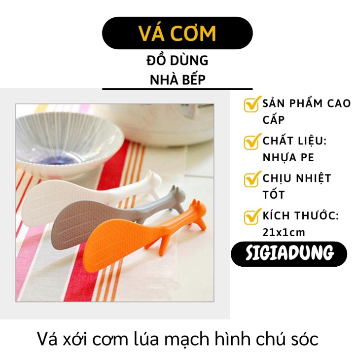 GIÁ SỈ Vá xới cơm lúa mạch hình chú sóc chống dính, chịu nhiệt cao 7871