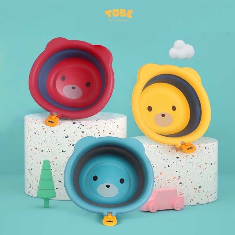 ?? Chậu rửa mặt gấp gọn gấu con đáng yêu chính hãng ToBé