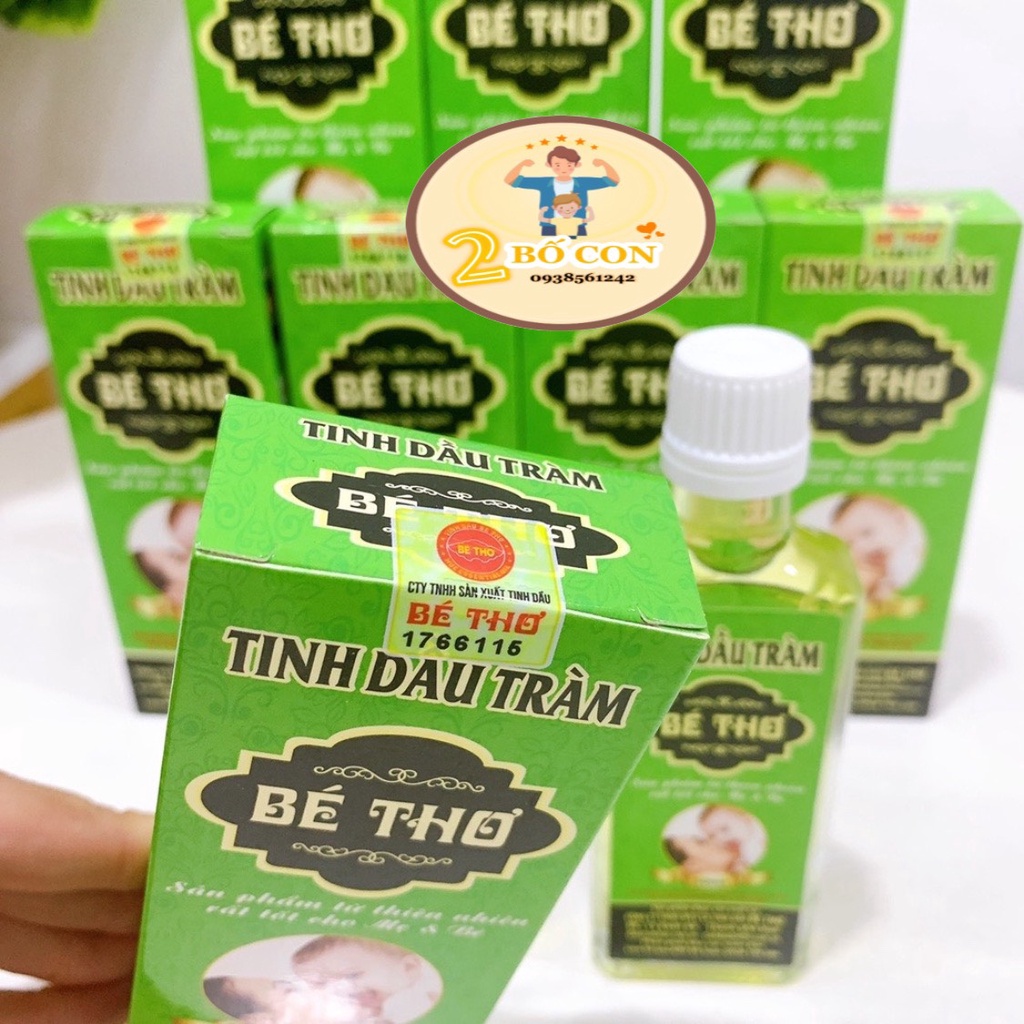 Tinh dầu tràm Bé Thơ 50ml - Tinh dầu tràm Huế nguyên chất nguyên liệu 100% tự nhiên