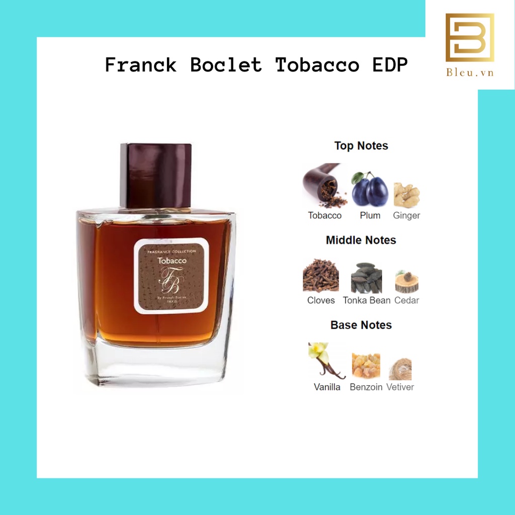 Nước hoa nam Franck Boclet Tobacco EDP - Franck Boclet Coc.aine Extrait De Parfum