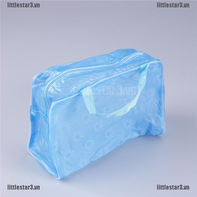 Túi Đựng Đồ Trang Điểm Bằng PVC Trong Suốt In Họa Tiết Dễ Thương Tiện Dụng
