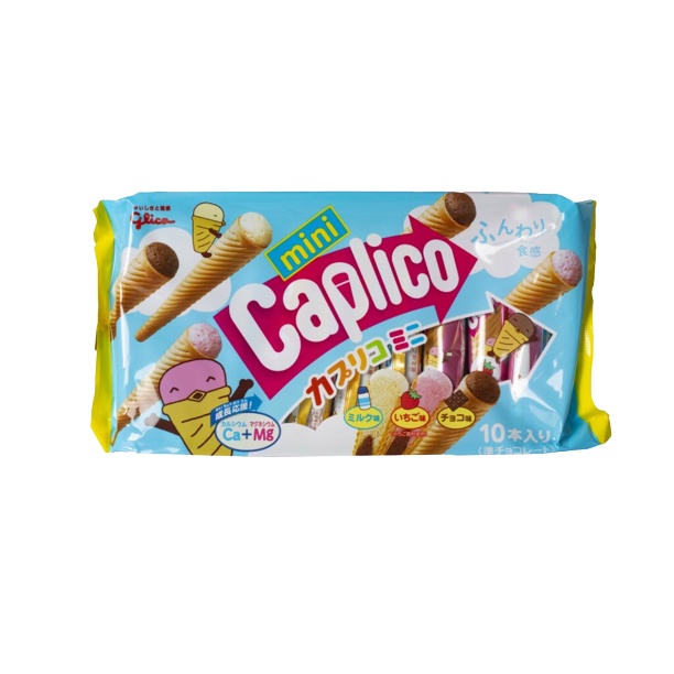 Bánh kem ốc quế Nhật Bản GLICO chính hãng - túi 10 chiếc  date 8/2024