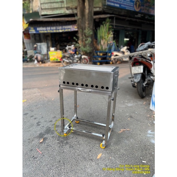 BẾP NƯỚNG THAN INOX , LÒ NƯỚNG INOX GẤP GỌN , LÒ NƯỚNG INOX CÓ BÁNH XE THÁO RỜI , LÒ NƯỚNG NGOÀI TRỜI