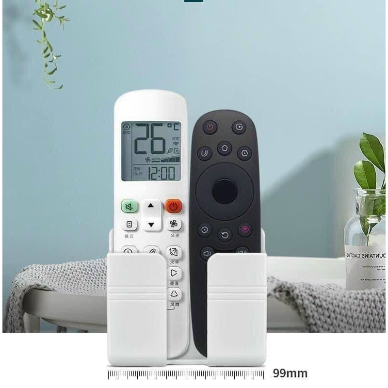 Kệ Để Điện Thoại Dán Tường Size To 🍁 Hộp Đựng Đồ Remote Đa Năng Với Miếng Dán Tường Tiện Lợi(mua 10 tặng 2)