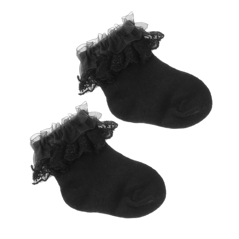 Vớ Cotton Phối Ren Kiểu Công Chúa Dễ Thương Cho Bé Gái Sơ Sinh