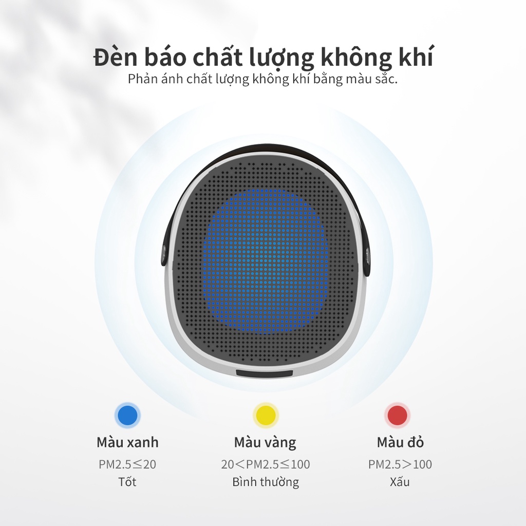 [Mã ELLOCKWL5 giảm 10% đơn 500K ] Máy lọc không khí Lock&amp;Lock Air Purifier - màu trắng - ENP124WHT