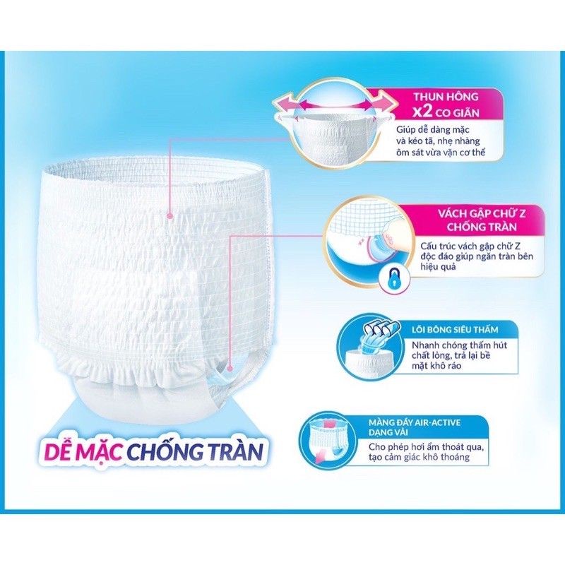 ( bán lẻ ) 1 miếng tã quần caryn size L / vòng bụng 75-100cm