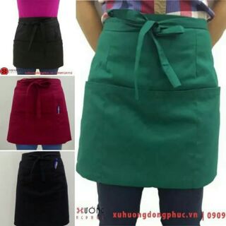 Tạp dề phục vụ cafe quán ăn nhà hàng 3 túi
