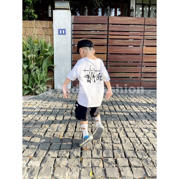 Áo Phông đen Stu.ssy 2Bkids Fashion