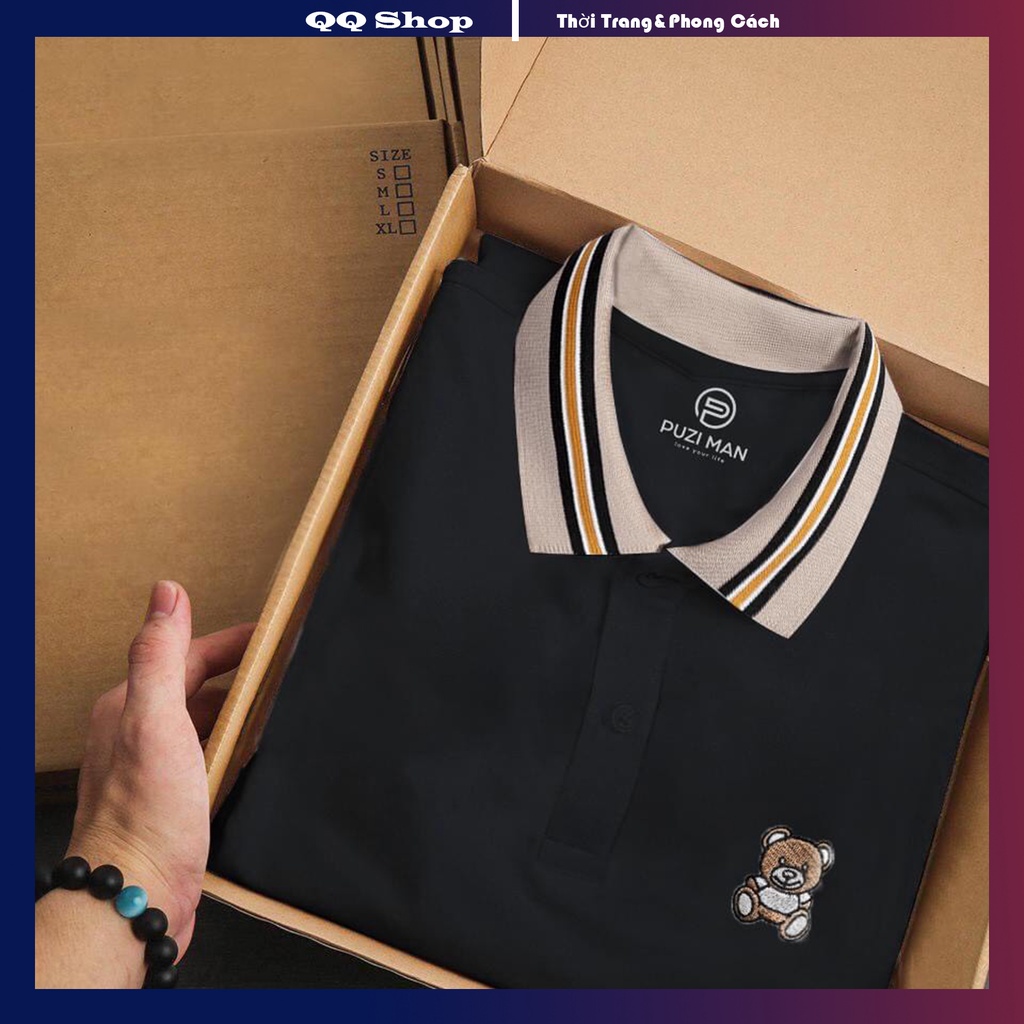 Áo Thun Nam Phối Cổ, Áo Polo Nam Tay Ngắn Cao Cấp, Thoáng Mát, Thấm Hút Mồ Hôi - QQ SHOP