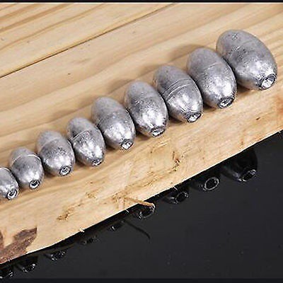 Bộ 50 cục chì hình olive dành cho câu cá ngoài trời
