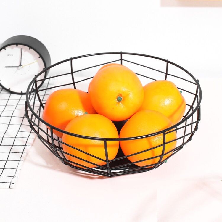 Rổ Đựng Trái Cây - Khay Đựng Trái Cây bằng Sắt Sơn Tĩnh Điện Phong Cách Bắc Âu