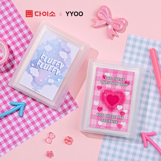 DAISO Collect Book Bộ sưu tập album ảnh 1P (p20 túi/40 ngăn) màu đen/hồng dễ thương cho bé