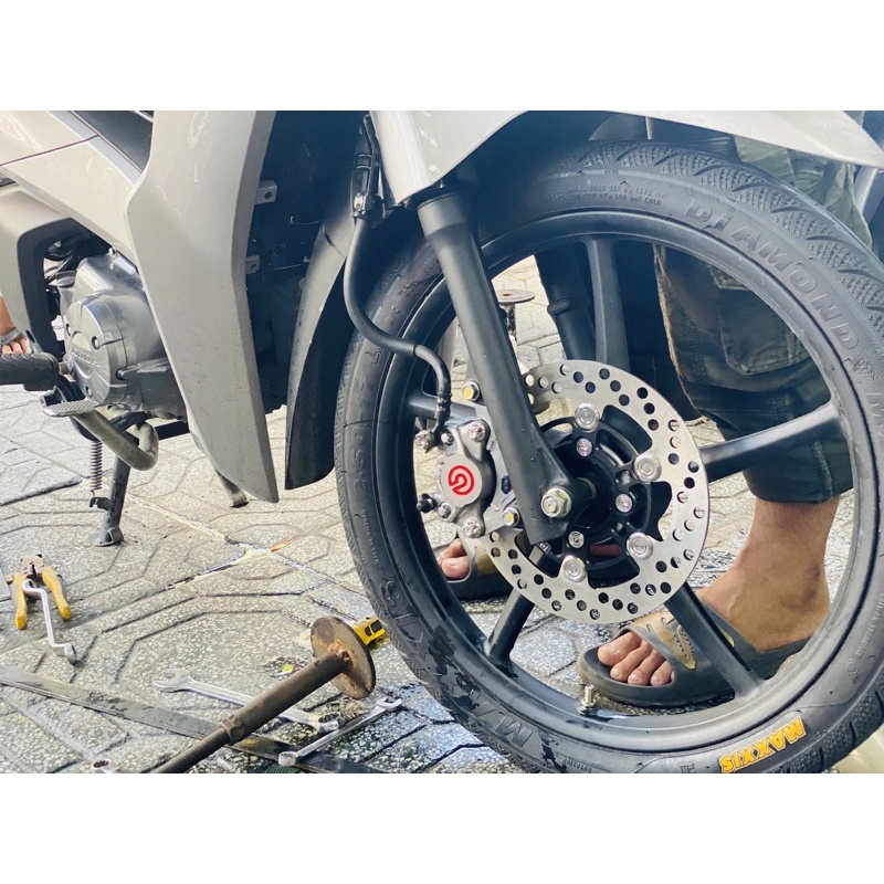 Đĩa thắng Brembo size 220 có trước và sau
