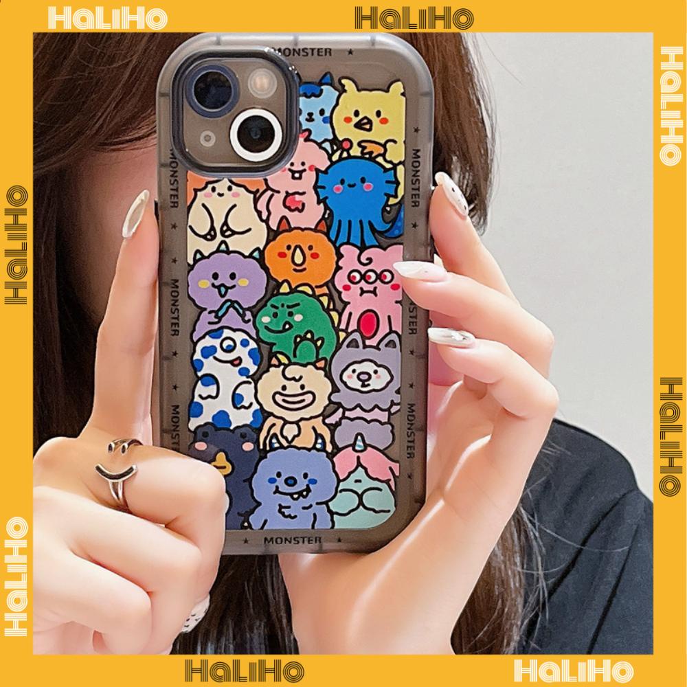 iPhone Case Silicone Soft Case Clear Case Airbag Shockproof Camera Protection Monster Cartoon Cute Compatible For iPhone 14 Pro Max 13 Pro Max 12 Pro Max 11 Pro Max xr xs max