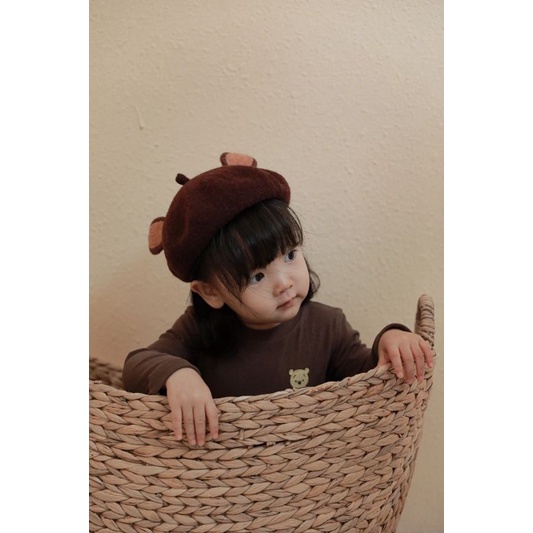 Mũ nồi dạ tai nhỏ YO YO cho bé