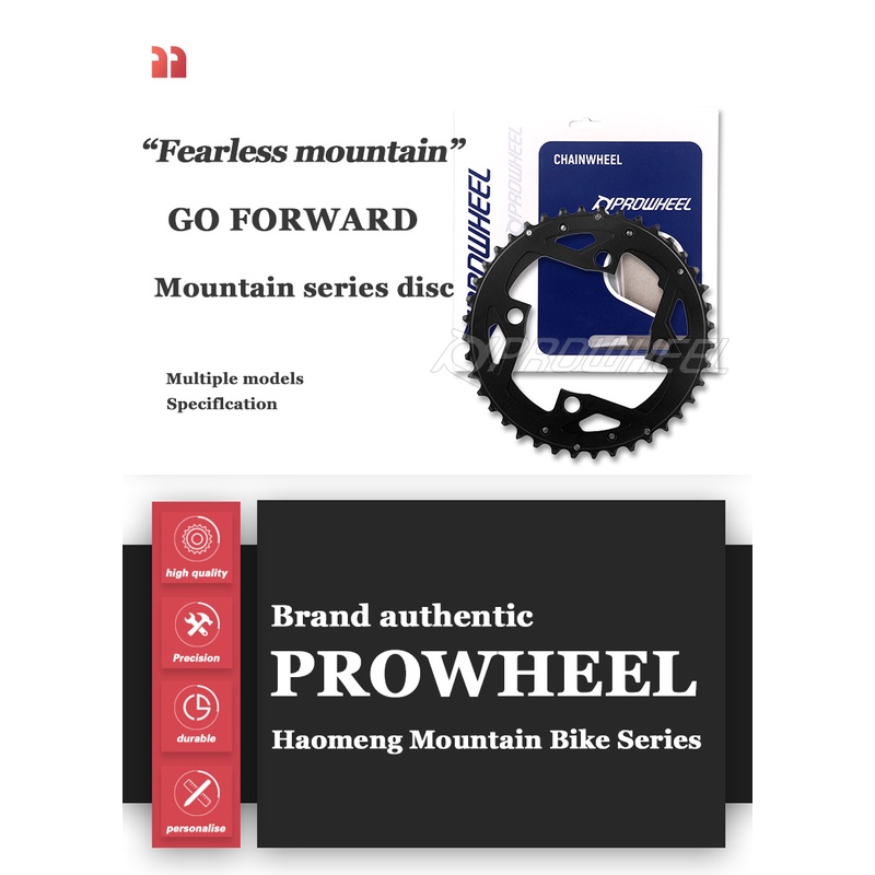 Prowheel Xe Đạp Leo Núi Xích 64 / 96 / 104BCD Xe Đạp Chainwheel 22 / 24 / 30 / 32 / 42 / 44T Crankset 8 / 9 / 10 / 11S