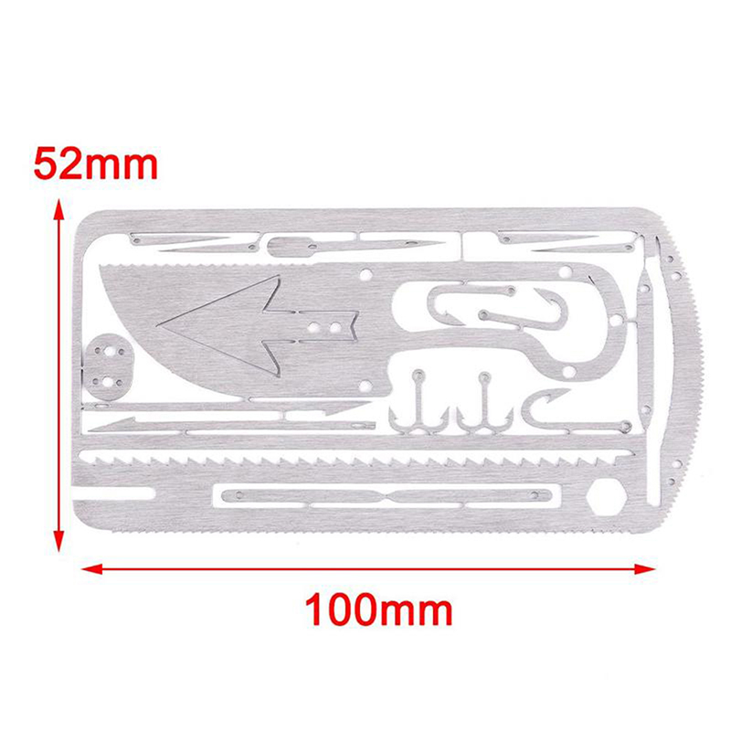 Thẻ Sinh Tồn 22 Trong 1 Đa Năng Tiện Dụng Cho Cắm Trại / Săn Bắn