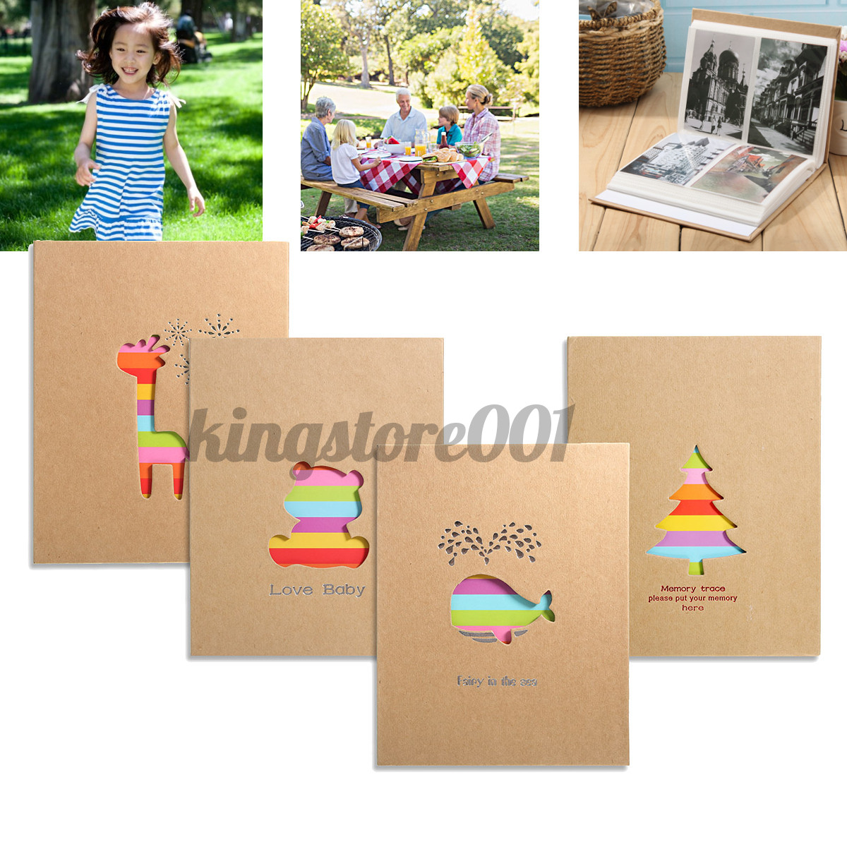 Album Đựng Ảnh 5 Inch 200 Ngăn Họa Tiết Hoạt Hình Xinh Xắn