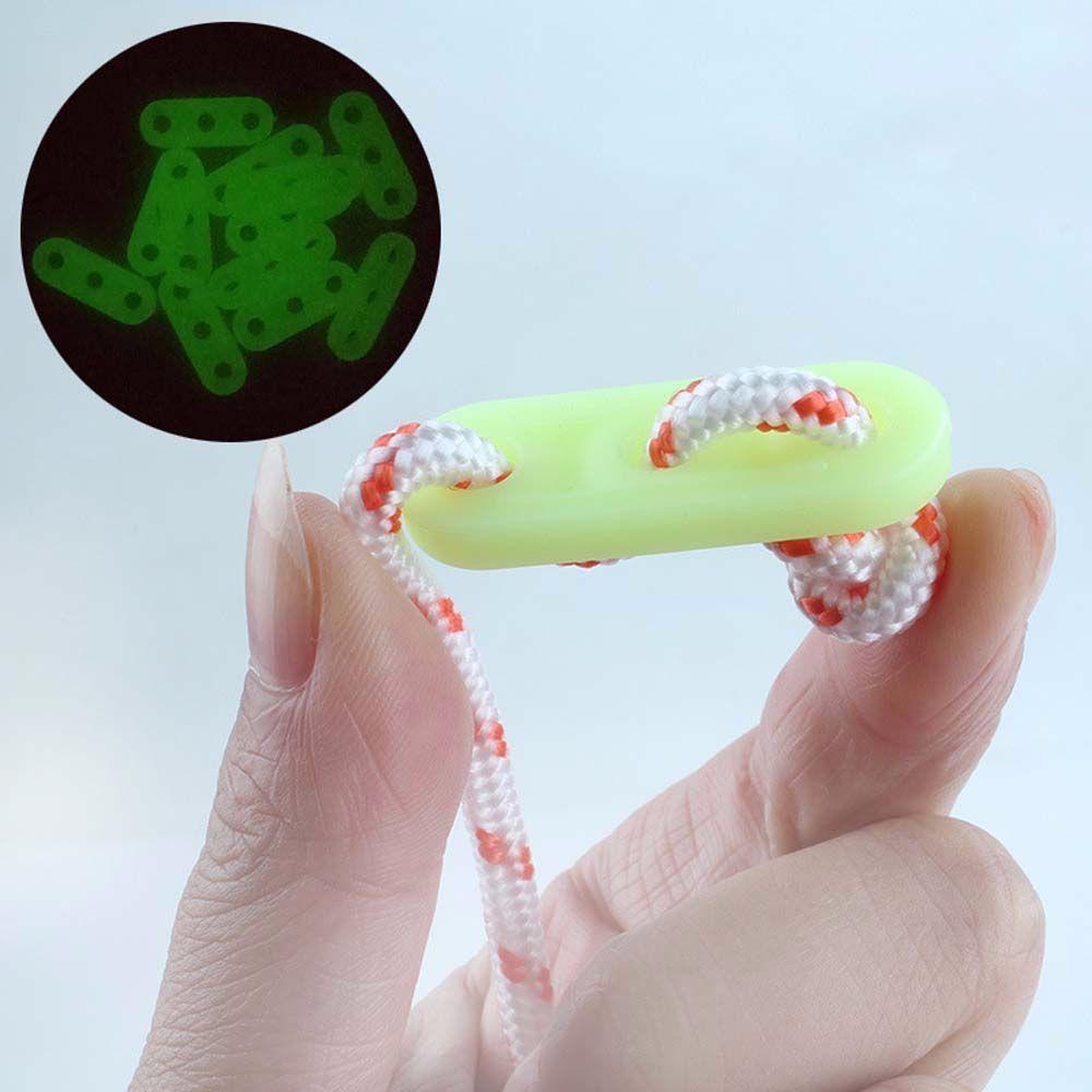 IVORY Set 10 Khóa Dây Thừng 3 Lỗ Làm Từ Nhựa Chống Trượt Có Thể Điều Chỉnh