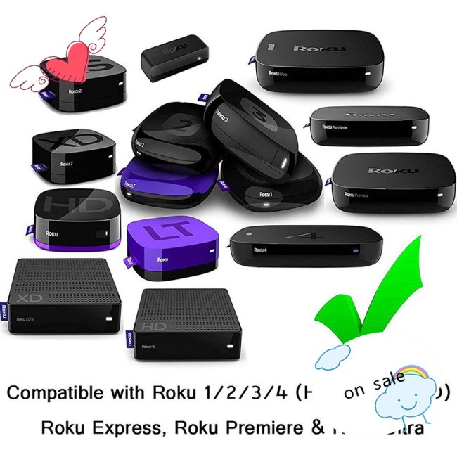 Bộ Điều Khiển Từ Xa Thay Thế Cho Roku 1 / Roku 2 / Roku 3 / Roku 4