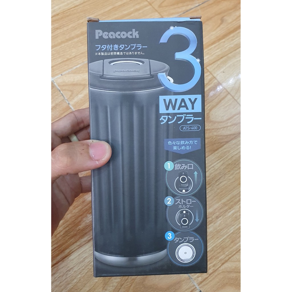 Ly Giữ Nhiệt Nhật Bản Peacock 350ml - ATS-400