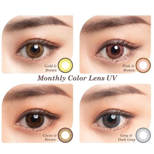 Kính áp tròng có màu 1 tháng THIÊN HÀ OPTICAL SEED monthly colour lens số 1 nhật bản độ cận đến 8.00 ẩm kháng khuẩn