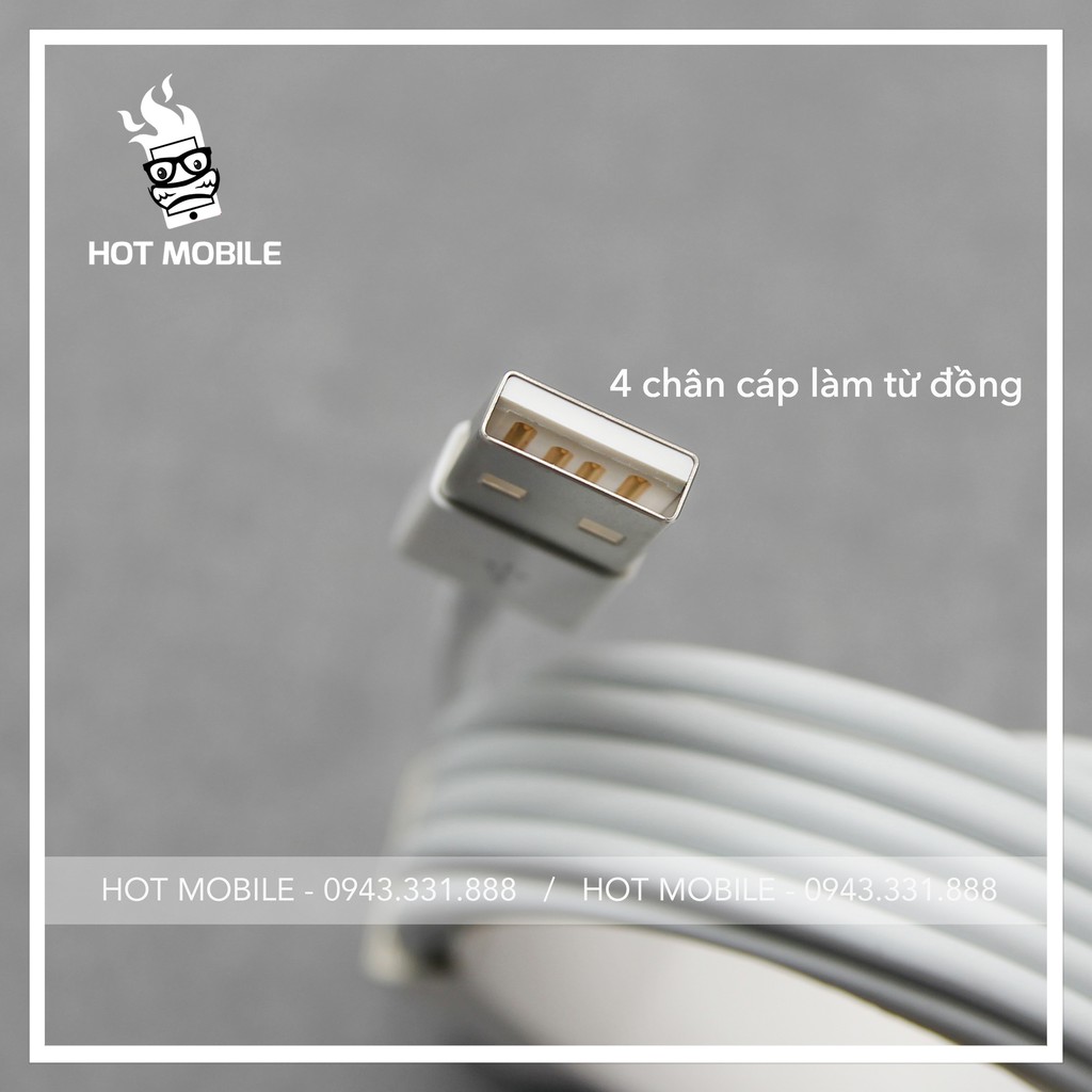 Cáp sạc Apple Lightning (2m) chính hãng | Hàng Zin 100% | Siêu Dài Siêu Bền | Bảo Hành 12 Tháng Lỗi 1 Đổi 1