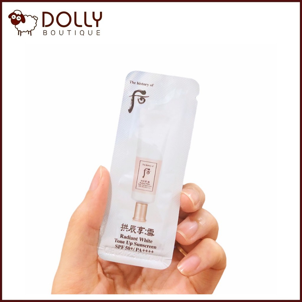 Kem chống nắng dưỡng trắng da nâng tone Whoo Radiant White Tone Up 1 ml