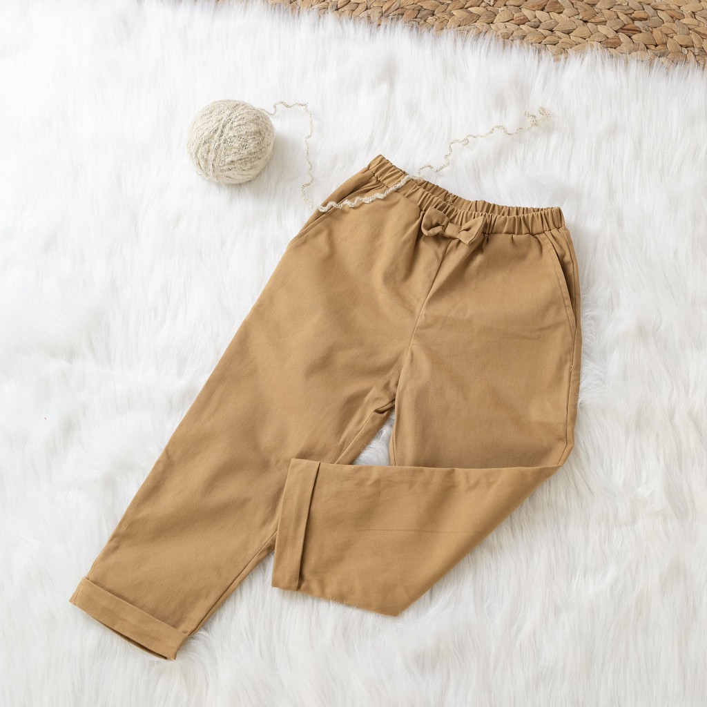 [LITTLE PINK] SHILA BAGGY PANTS - Quần baggy be bé gái