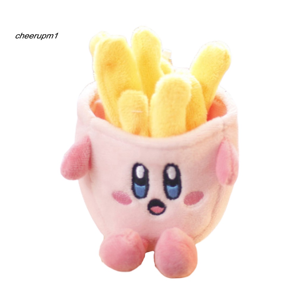 Đồ Chơi Thú Nhồi Bông Hình Nhân Vật Hoạt Hình Kirby/Khoai Tây Chiên Hoạt Hình Trang Trí Túi Xách Dành Cho Trẻ Em