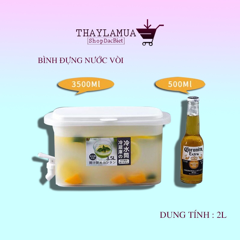 Bình nước có vòi - để trong tủ lạnh dung tích khủng 42L