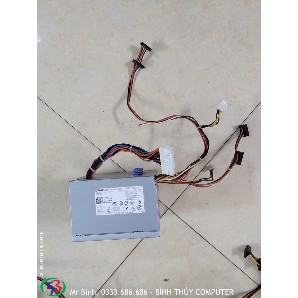 Nguồn DELL 745.755.380 kèm dây nối sang DELL 760.780.960.980 DELL SFF + DELL DT + DELL MT