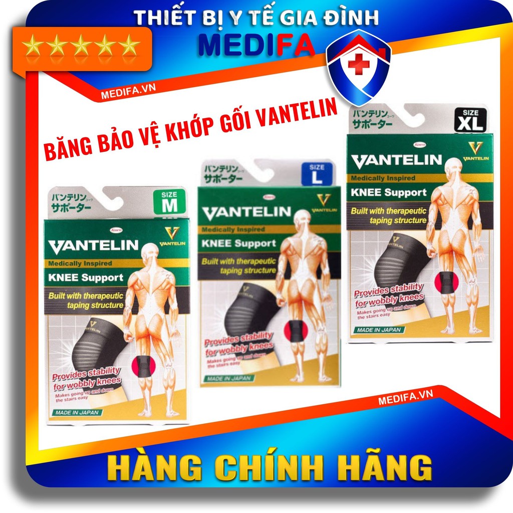 [CHÍNH HÃNG  NHẬT BẢN] BĂNG BẢO VỆ KHỚP GỐI VANTELIN - HIỆU QUẢ NẦNG ĐỠ ĐẦU GỐI - DÙNG ĐƯỢC HÀNG NGÀY