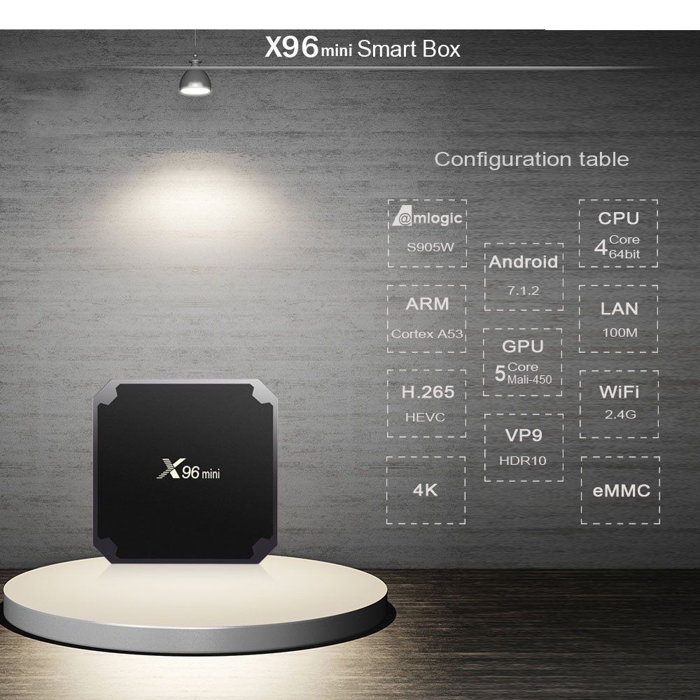 Android TV Box X96 Mini Q Pro Phiên Bản Ram 2gb | Bộ nhớ trong 16gb | Android TV | MyK+
