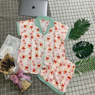 bộ đồ ngủ lụa Satin cao cấp