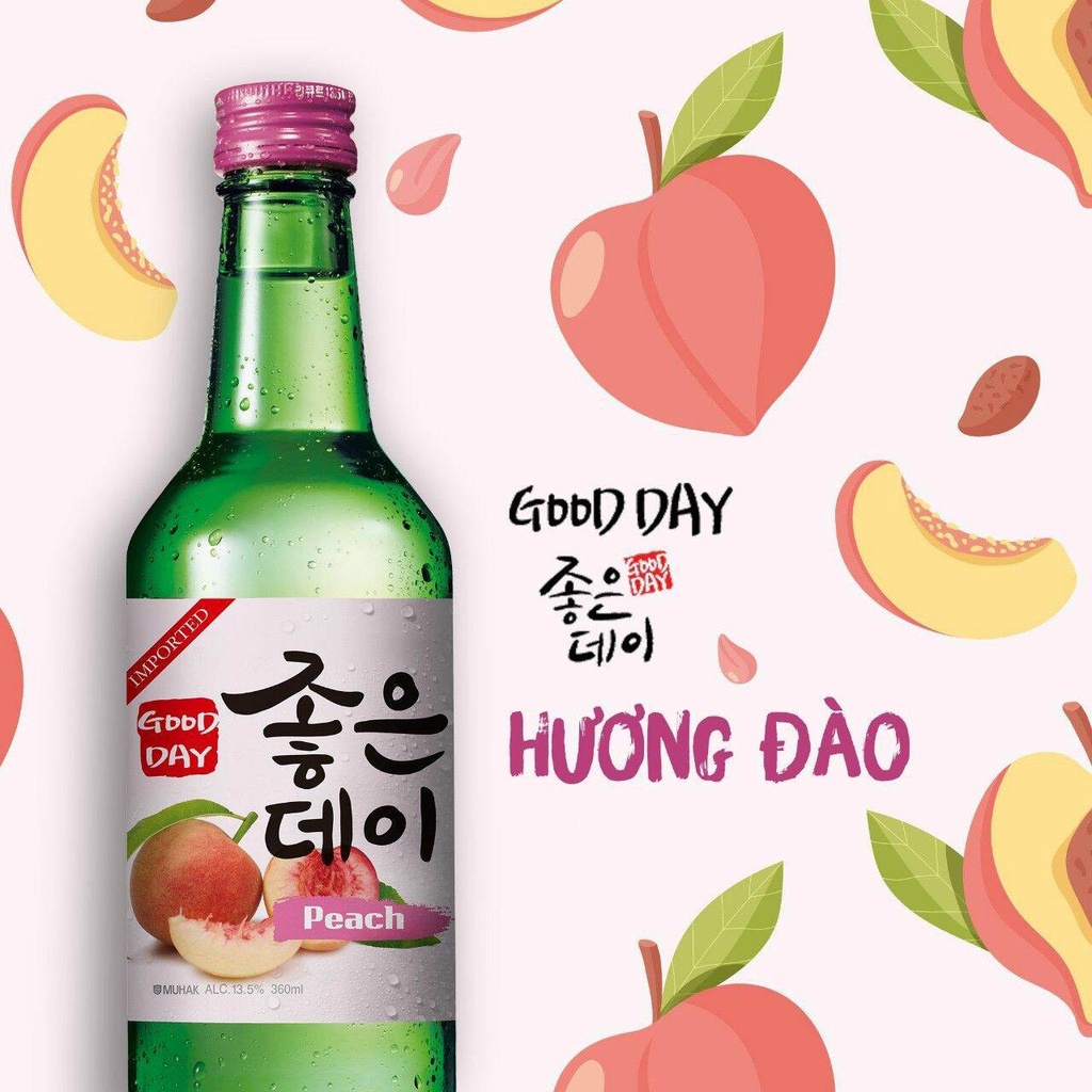 Nước trái cây đào - nho - việt quất - truyền thống soju good day - ảnh sản phẩm 6