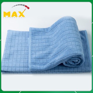 Khăn lau xe microfiber max store hai lớp siêu thấm hút size lớn 50cm x 55 cm