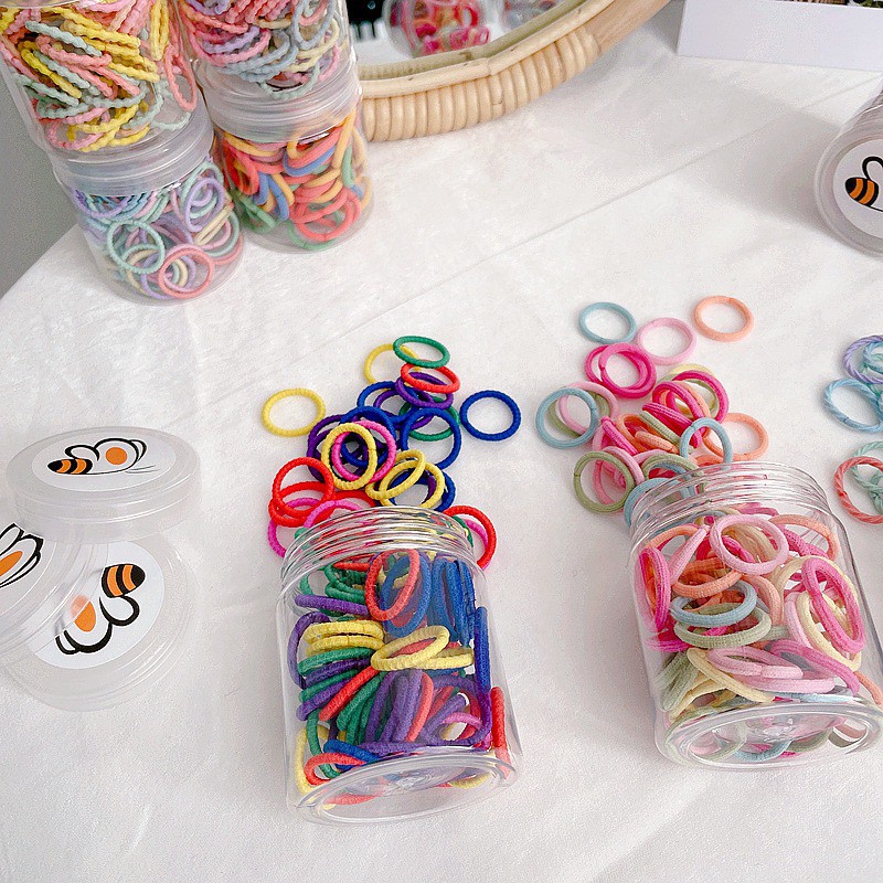 Dây Cột Tóc Nhiều Màu Dạ Quang Phong Cách Hàn Quốc Cho Nữ