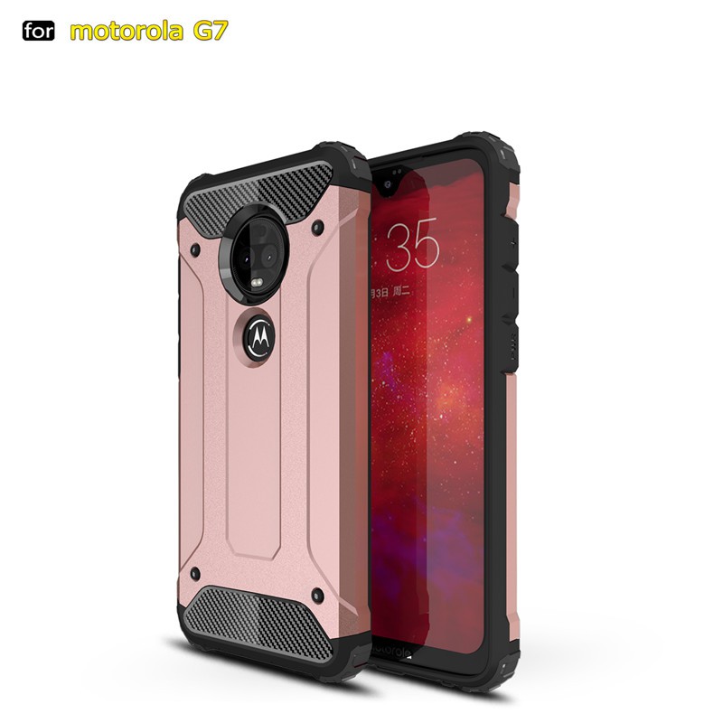 Ốp điện thoại kiểu áo giáp thời trang chống sốc cho motorola moto g7